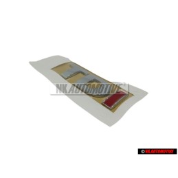 VW Original TDI Arrière Embleme Monogramme Logo Chrome Rouge - 3B0853675ABGQF