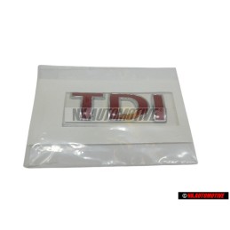 VW Original TDI Arrière Embleme Monogramme Logo Rouge - 1J0853675ACGQF