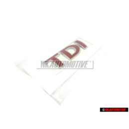 VW Original TDI Arrière Embleme Monogramme Logo Rouge - 1J0853675ACGQF
