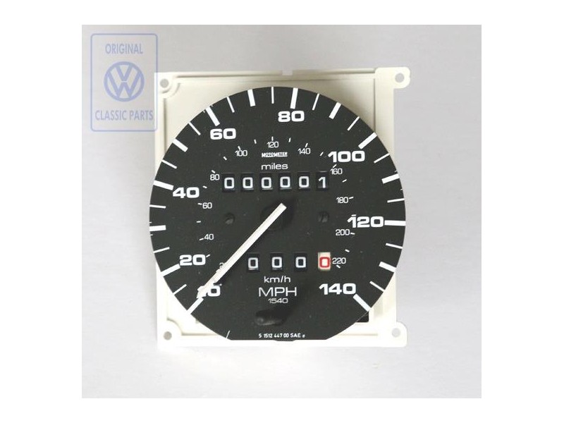 VW Original Tachymetre Avec Compteur Journalier En Milles - 193957033C