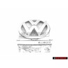 VW Original Avant Embleme Logo Chrome - 5G0853601 2ZZ