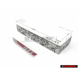 VW Original GTI Côté Embleme Monogramme Logo Chrome Rouge - 5G0853688L JZQ