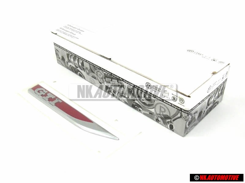 VW Original GTI Côté Embleme Monogramme Logo Chrome Rouge - 5G0853688M JZQ