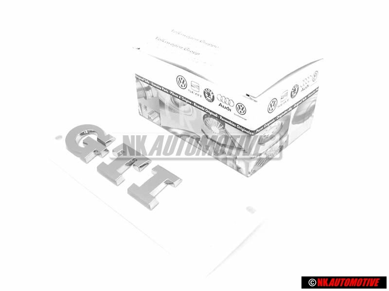 VW Original GTI Arrière Embleme Monogramme Logo Chrome - 6C0853675C 2ZZ