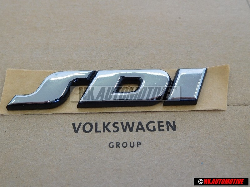 VW Original SDI Arrière Embleme Monogramme Logo Chrome - 1H0853675D Z10