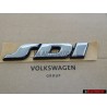 VW Original SDI Arrière Embleme Monogramme Logo Chrome - 1H0853675D Z10