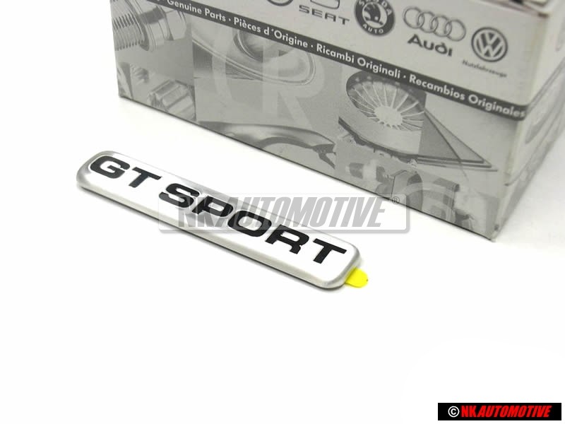 VW Original GT SPORT Côté Embleme Monogramme Logo Argent - 1J0853688 61E