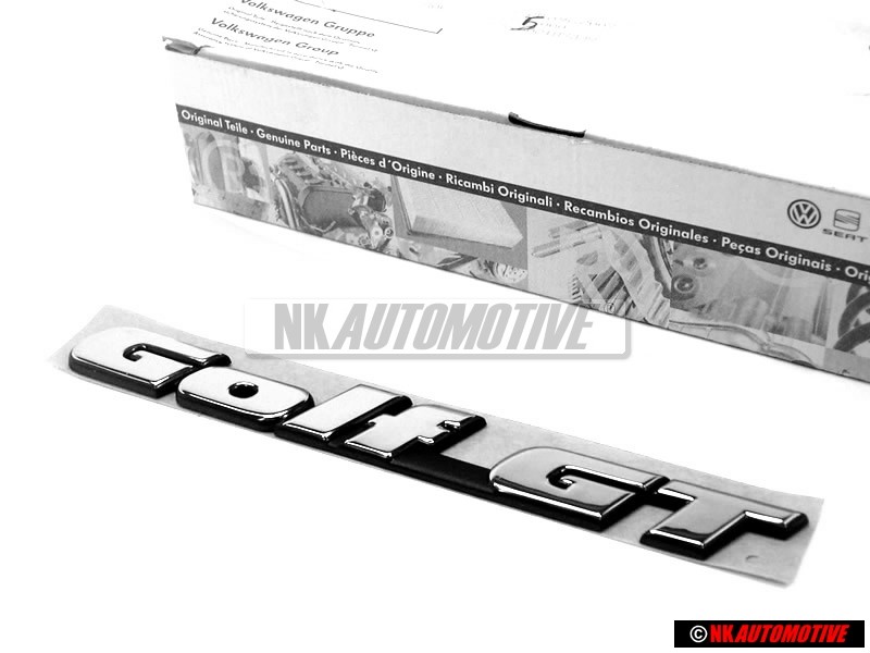 VW Original GOLF GT Arrière Embleme Monogramme Logo Chrome - 1H6853687ACZ10