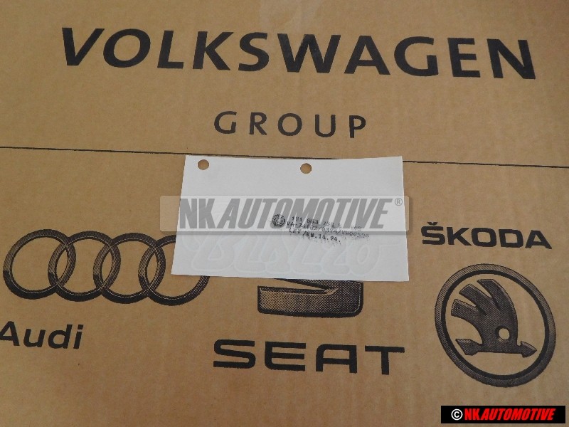 VW Original Inscription Sur Film Blanc Alpin - 191853750E 90E