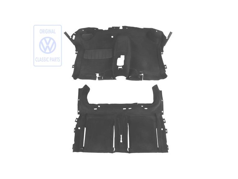 VW Original Tapis De Sol Noir - 191863101B 7CG