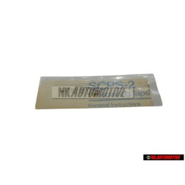 VW Original Inscription Sur Film Noir Satine/Argent Titane - 165853750B TB1