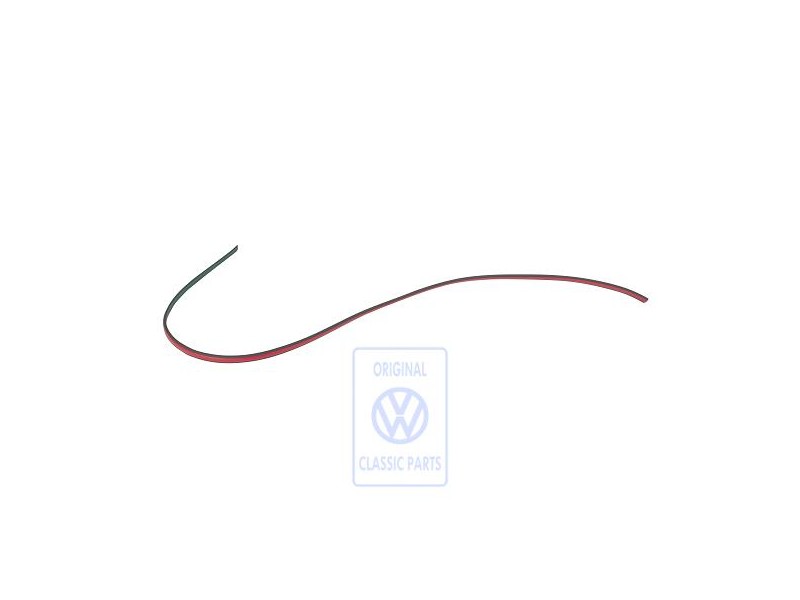 VW Original Moulure P. Porte Rouge Mars - 193853413E QS2