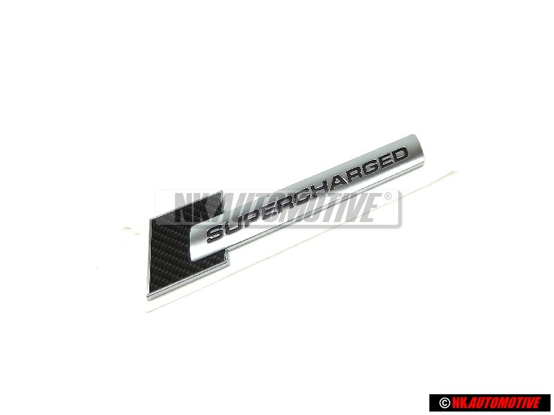 Audi Original SUPERCHARGED Côté Embleme Monogramme Logo Noir Chrome - 4F0853601
