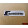Audi Original SUPERCHARGED Côté Embleme Monogramme Logo Noir Chrome - 4F0853601