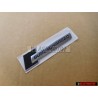Audi Original SUPERCHARGED Côté Embleme Monogramme Logo Noir Chrome - 4F0853601
