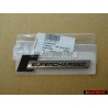 Audi Original SUPERCHARGED Côté Embleme Monogramme Logo Noir Chrome - 4F0853601