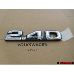 VW Original 2.4D Arrière Embleme Monogramme Logo Chrome - J7535189126