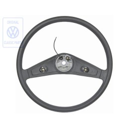 VW Original Volant De Direction Capitonne Noir Satine - 171419655A 01C