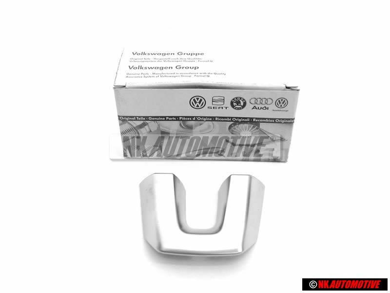 VW Original Volant Plaquette Embleme Logo Aluminiun - 1K8419685 3Q7