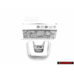 VW Original R Volant Plaquette Embleme Logo Aluminium - 1K8419685B POP