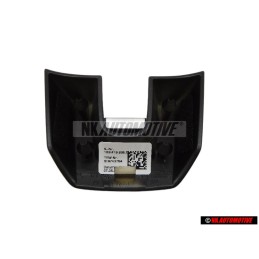 VW Original GTS Volant Plaquette Embleme Logo Noir Aluminium - 1K8419685E AZV