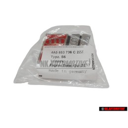 Audi Original S6 Avant Embleme Monogramme Logo Chrome Rouge - 4A5853736C 2ZZ