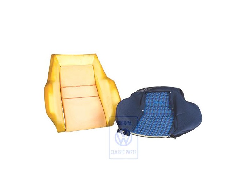 VW Original Garniture De Dossier (Tissu) Bleu Mauritius - 155881770A AZL