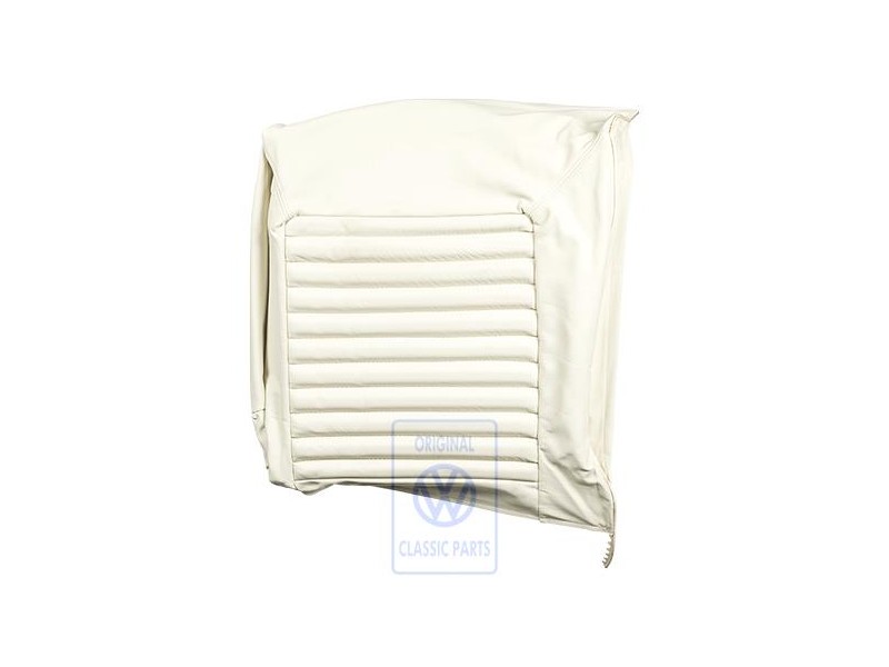 VW Original Garniture De Dossier (Cuir/Similicuir) Blanc Lasky - 155885806D 2YG