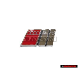 Audi Original S4 Avant Embleme Monogramme Logo Chrome Rouge - 8D0853736C 2ZZ