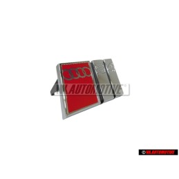 Audi Original S4 Avant Embleme Monogramme Logo Chrome Rouge - 8D0853736C 2ZZ