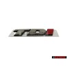 VW Original TDI Arrière Embleme Monogramme Logo Chrome Rouge - 7D0853675C EQW