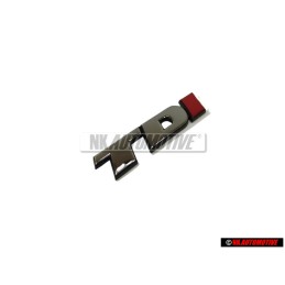 VW Original TDI Arrière Embleme Monogramme Logo Chrome Rouge - 7D0853675C EQW