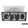 VW Original GTD Avant Embleme Monogramme Logo Argent Brossé - 171853679D