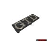 VW Original GTD Avant Embleme Monogramme Logo Argent Brossé - 171853679D