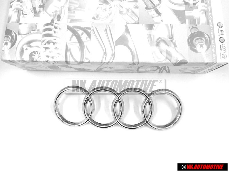 Audi Original Anneaux Avant Embleme Logo Chrome - 443853605
