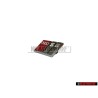 Audi Original S6 Volant Plaquette Embleme Logo Chrome Rouge - 4B0419685