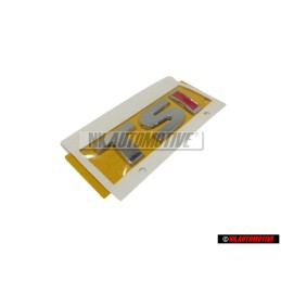 VW Original TSI Arrière Embleme Monogramme Logo Chrome Rouge - 5G0853675A JZQ