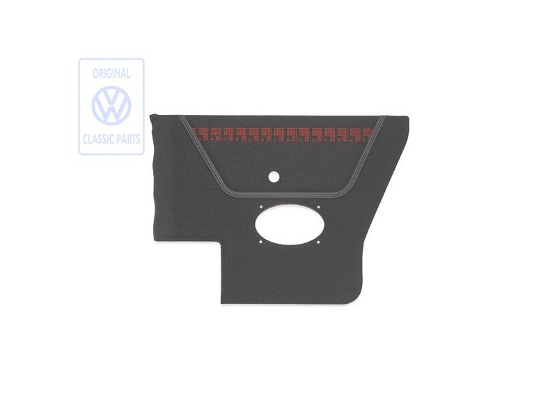 VW Original Revetement Lateral (Tissu) Noir/Rouge - 155867044BEBYT