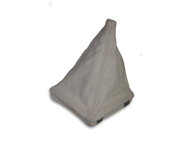 VW Original Revetement Levier Vit.(Cuir) Blanc Lasky - 155711113C 2YG