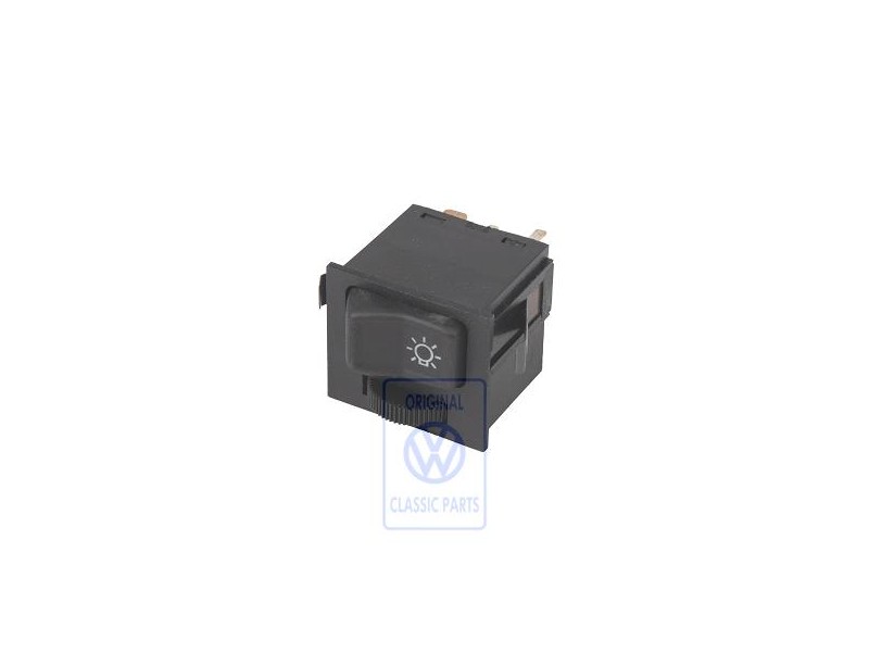 VW Original Commutateur D'Eclairage Noir Satine - 323941531J 01C