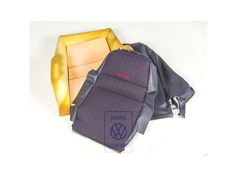 VW Original Garniture De Dossier (Tissu) Bleu Mauritius - 155881770 WW6