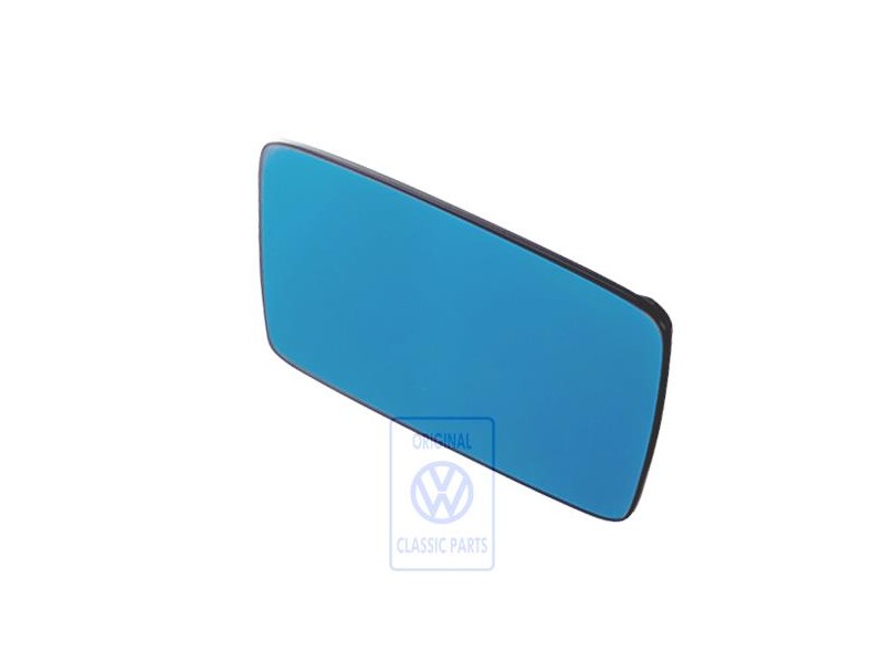VW Original Miroir (Plan) Avec Plaque-Support - 1H2857522