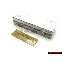 VW Original 2.0 TDI Arrière Embleme Monogramme Logo - 3C0853675F GQF