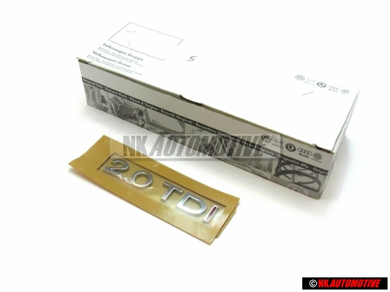 VW Original 2.0 TDI Arrière Embleme Monogramme Logo - 3C0853675F GQF