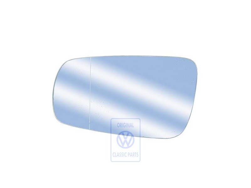 VW Original Miroir (Plan) Avec Plaque-Support - 1H1857521