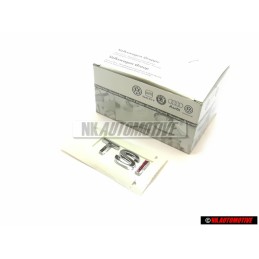 VW Original TSI Arrière Embleme Monogramme Logo Chrome Rouge - 1K5853675H GQF