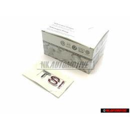 VW Original TSI Arrière Embleme Monogramme Logo Chrome Rouge - 1K5853675J GQF