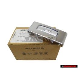 VW Original R32 Volant Plaquette Embleme Aluminium - 1K0419685 3Q7
