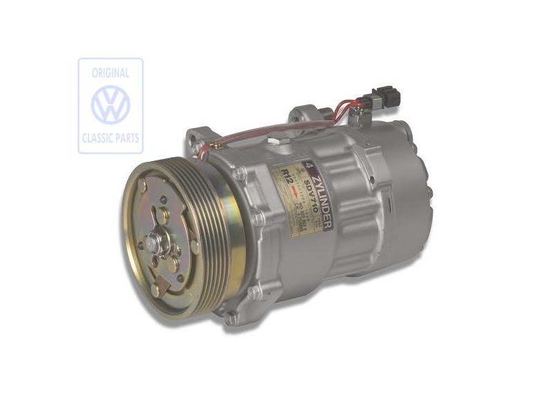 VW Original Compresseur De Climat. Avec Embrayage Electromagnetique - 1H0820803E