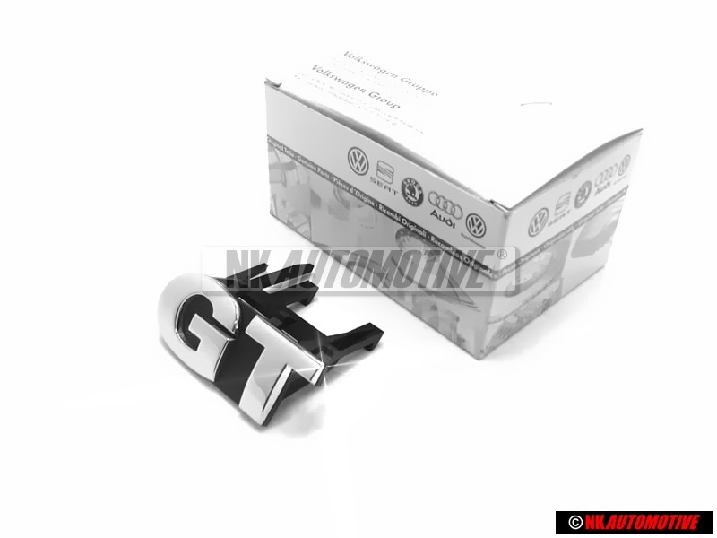 VW Original GT Avant Embleme Monogramme Logo Chrome - 6Q0853679D 739